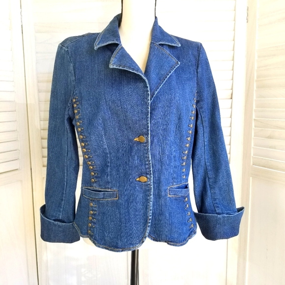 Vakko Jackets & Blazers - Vintage VS², Vakko Denim Jacket. Size 10